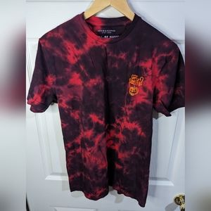 Denim & Flower red tie dye Got Candy  T-shirt size small